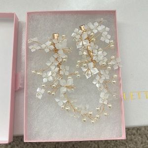 Bridal hair clip set of 2